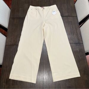 STAUD Grayson Pant Wide Leg in Cream Women’s 
Size 12